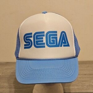 Sega Blue White Nissun Trucker Rope Hat Snapback Adjustable Cap